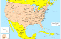 United States Colored Map with Map Of Eastern Usa And Washington Dc Free Printable