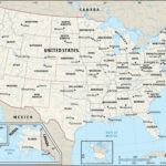 United States | History, Map, Flag, & Population | Britannica Pertaining To Usa Map With Surrounding Bodies Of Water