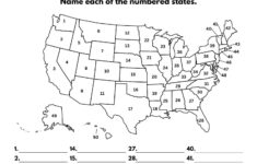 United States Map Quiz Worksheet, 2 Pages - Etsy with regard to USA Map Quiz Printable
