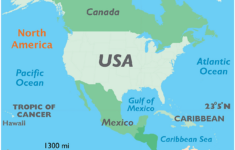 United States Map - World Atlas in USA Map with Oceans Labeled