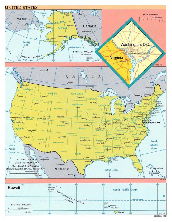 Latitude and Longitude Map USA Printable
