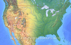 United States Physical Map within Customizable Printable Map of Eastern USA
