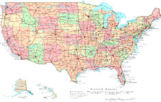 United States Printable Map in Printable Map of USA with States