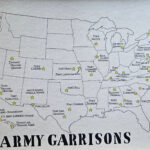 Us Army Bases Map   Etsy Regarding Map Of Usa Show Military Base Printable