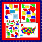 Us Bundesstaaten Karte   Puzzle Zum Ausdrucken   Bundesstaaten With Usa Map Printable Puzzle