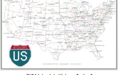 Us Interstate Road Landkarte Kreuzstich-Muster (Pdf Download for Usa Interstate Highway Map
