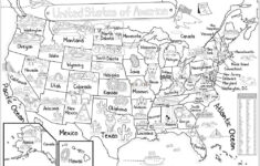 Us Map Coloring Poster (35X52") Giant Coloring Posters in Map of USA to Color Printable