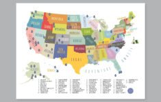 Us National Parks Karte: Abenteuer, Kinderzimmer Dekoration intended for National Parks Map USA Printable