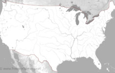 Us Rivers Map in USA Map with Rivers and Lakes Printable