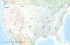 Us Rivers Map intended for USA Map with Rivers and Lakes Printable