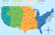 Us Time Zone Map - Guide Of The World for Map Of Time Zones In Usa Printable