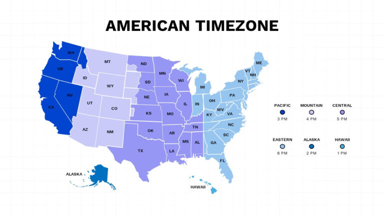 Time Zone Map USA States Printable | Printable Map Of USA
