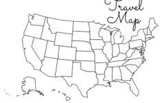 Us Travel Map | Fill In Map | Color In Map | Us Color Map - Etsy in Usa Map Fill In Printable