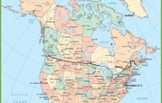 Usa And Canada Map - Ontheworldmap pertaining to Free Printable Map Of Usa And Canada