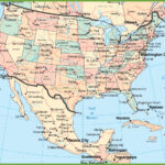 Usa And Mexico Map   Ontheworldmap In Mexico And USA Printable Map