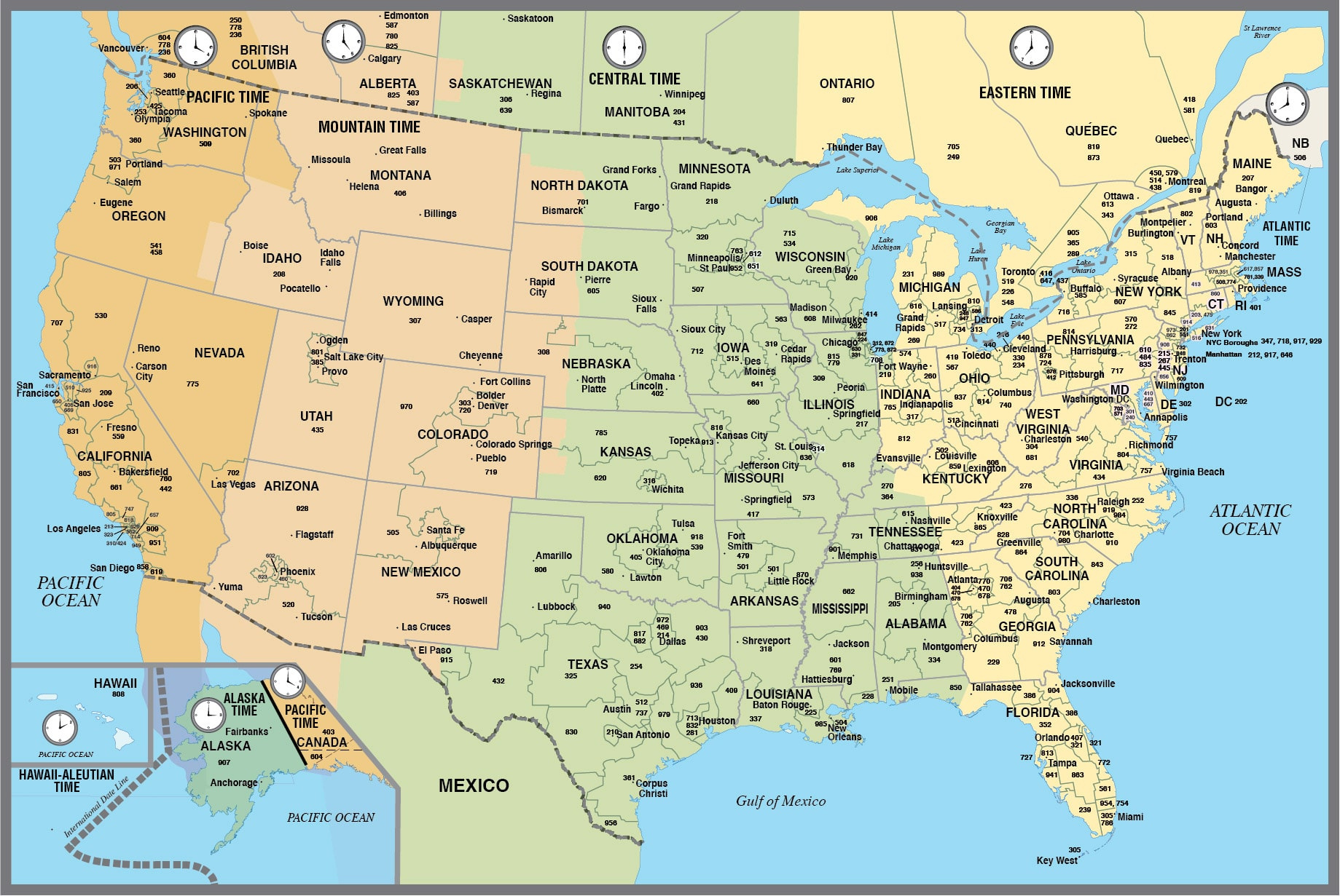 Usa Area Code Map | Digital Vector | Creative Force throughout Printable Area Code Map Usa