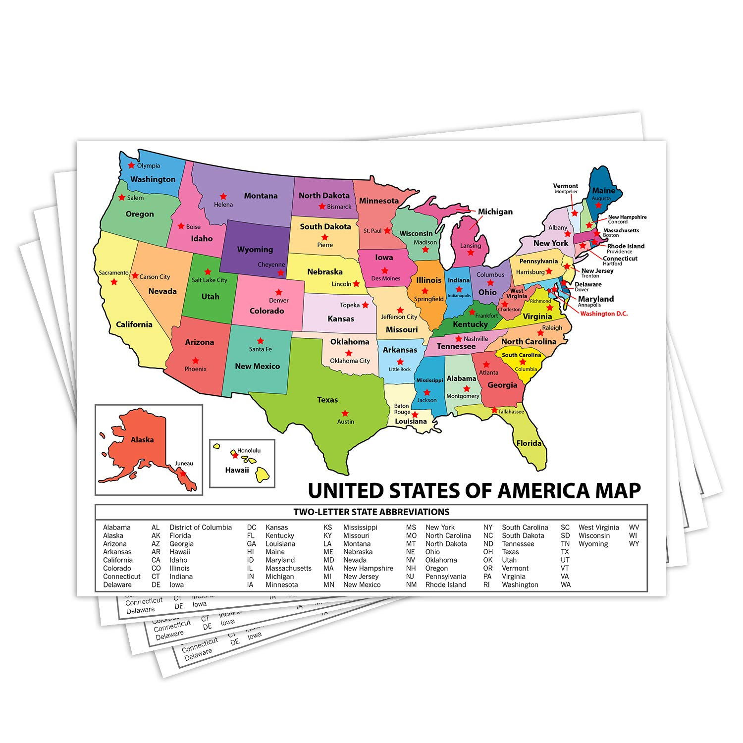 Usa Map Cardstock - Bulk And Wholesale - Fine Cardstock in Printable 3X5 Map Of Usa