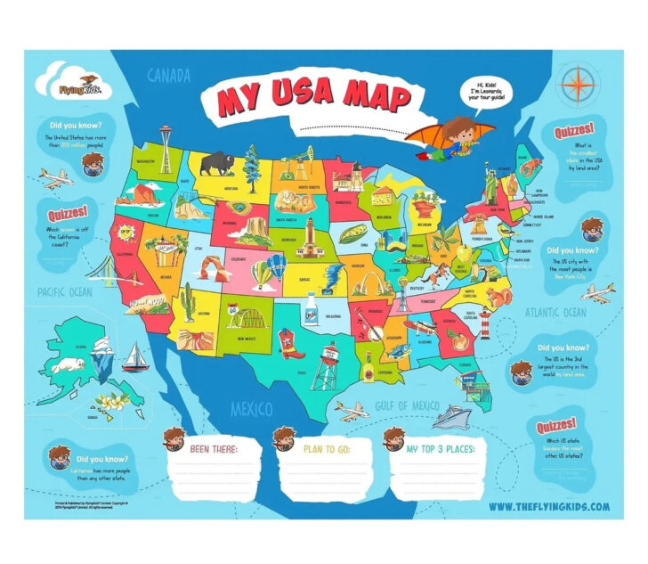Printable East Coast Map USA For Kids