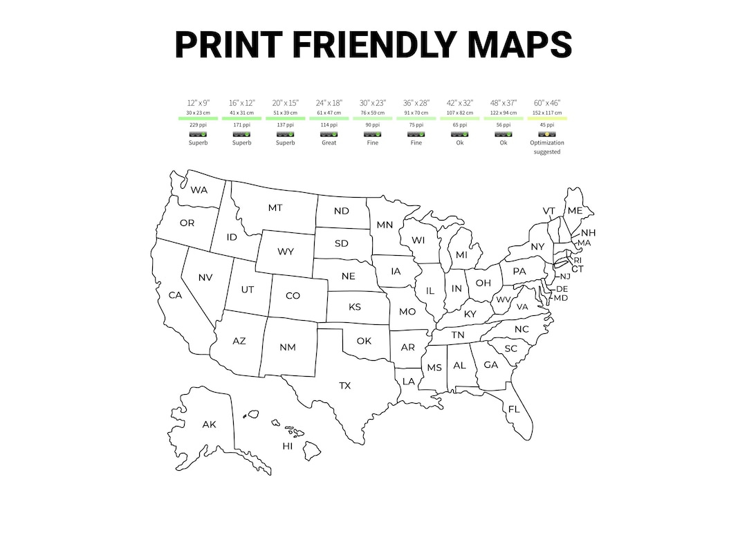 Usa Map Printable With State Abbreviations, Digital United States pertaining to Printable Usa Map With State Symbols