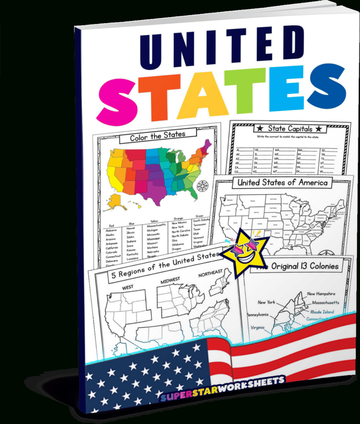 Usa Map Worksheets - Superstar Worksheets for Printable Worksheets USA 5 Regions Map