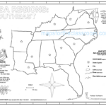 Usa Regions – Southeast Throughout South Region Of USA Map Free Printable For Kids