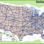 Usa Road Map   Ontheworldmap Within Printable Map Of Usa With Interstates