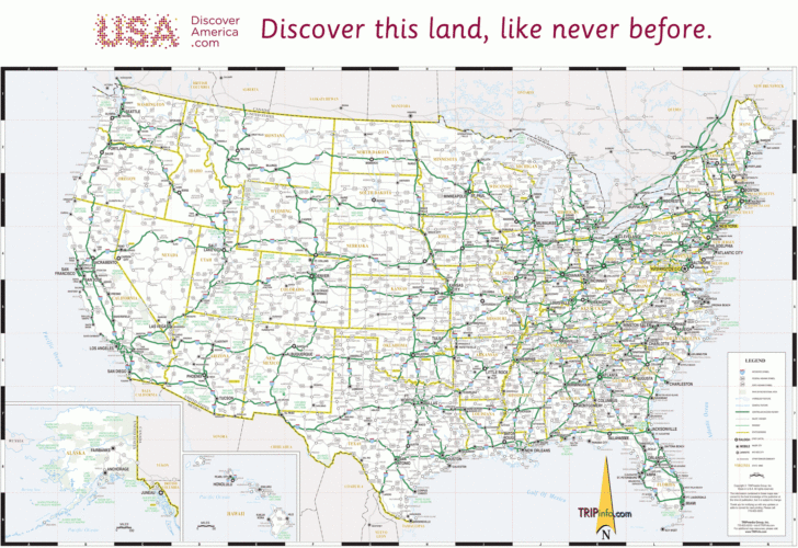 Printable Road Map of Eastern USA Printable Road Map of Eastern USA