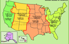 Usa Time Zone Map - Ontheworldmap with regard to Printable Map Of The Usa With Time Zones