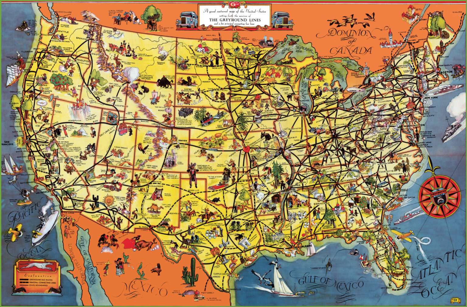Tourist Map Of USA Printable | Printable Map Of USA