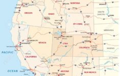 Western United States Map Royalty Free Svg, Cliparts, Vectors, And for West Usa Printable State Map