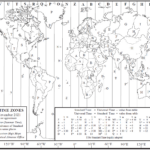 World Time Zone Map Throughout Printable Time Zone Map USA With Clock